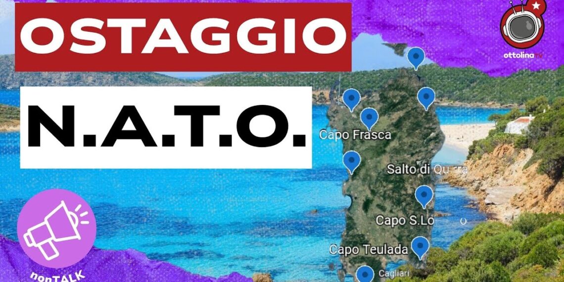 Mappa della Sardegna con le basi militari