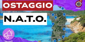 Mappa della Sardegna con le basi militari