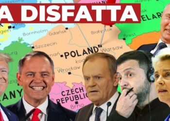 Mappa europea. In primo piano alcuni leader occidentali