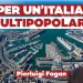 Panoramica di un porto. Pierluigi Fagan in primo piano