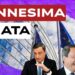 Parlamento europeo. Mario Draghi con tre espressioni differenti in primo piano