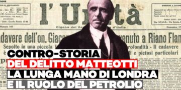 Prima pagina dell'Unità sul delitto Matteotti. Giacomo Matteotti in primo piano