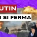 Scena di guerra. Vladimir Putin in primo piano