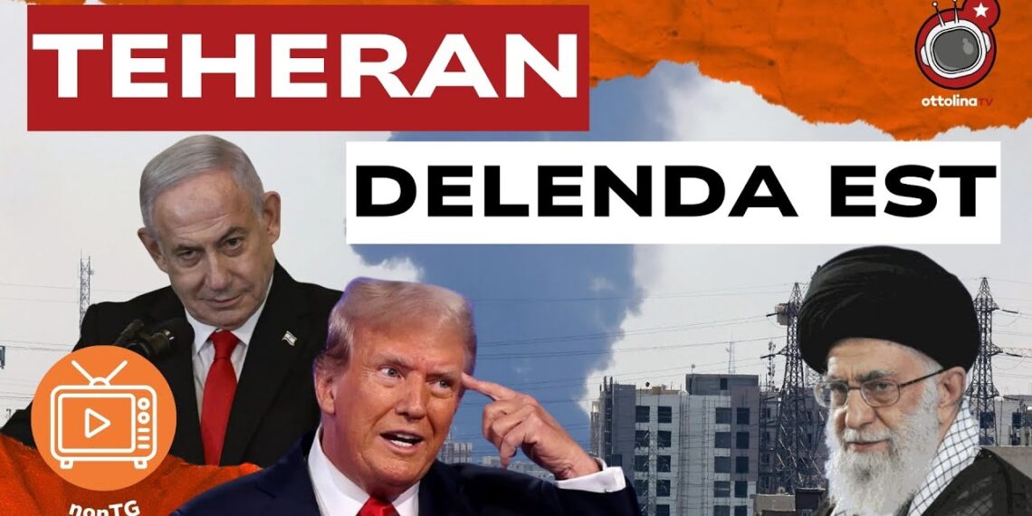 Teheran bombardata. Benjamin Netanhyau, Donald Trump e Ali Khamenei in primo piano