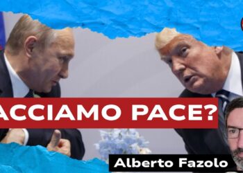 Vladimir Putin e Donald Trump a colloquio. Alberto Fazolo in primo piano
