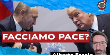 Vladimir Putin e Donald Trump a colloquio. Alberto Fazolo in primo piano
