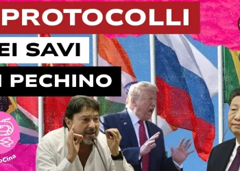 Bandiere dei BRICS. Sigfrido Ranucci, Donald Trump e Xi Jinping in primo piano