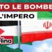 Bandiere di Palestina e Iran. Silvia Pegah Scaglione in primo piano