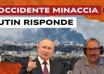 Kiev con colonne di fumo. Vladimir Putin e Stefano Orsi in primo piano
