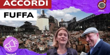 Devastazione in una città contemporanea. Nadia Garbellini e Joseph Halevi in primo piano