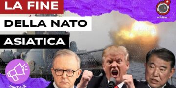 Esplosione di un ordigno in mare. Anthony Albanese, Donald Trump e Shigeru Ishiba in primo piano