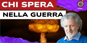 Esplosione nucleare. Piergiorgio Odifreddi in primo piano