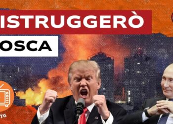 Kiev bombardata. Donald Trump furioso e Vladimir Putin compiaciuto in primo piano