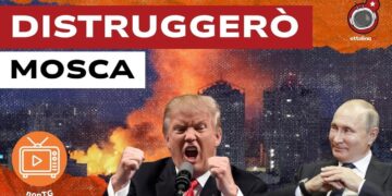Kiev bombardata. Donald Trump furioso e Vladimir Putin compiaciuto in primo piano