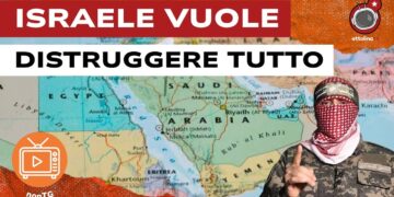 Mappa del Medio Oriente. Un guerrigliero di Ansarallah in primo piano