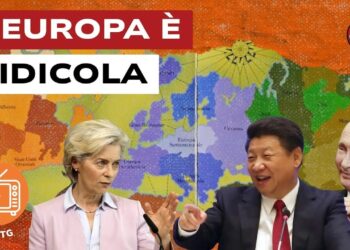Mappa del mondo. Ursula von der Leyen,Xi Jinping e Vladimir Putin in primo piano