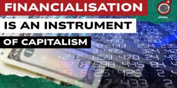 Mazzetto di dollari e listino di borsa