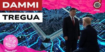 Microchip. Donald Trump in ginocchio davanti a Xi Jinping in primo piano