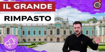 Parlamento ucraino. Volodymyr Zelensky in primo piano