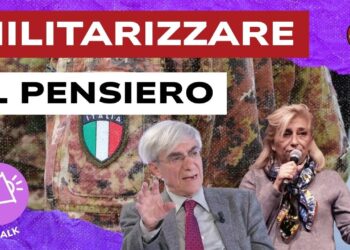 Parte di divisa militare italiana. Angelo D'Orsi e Vania Valoriani in primo piano