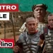 Arena antica. Donald Trump vestito da imperatore e Benjamin Netanhyau e Recep Tayyip Erdoğan vestiti da centurioni in primo piano