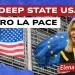 Bandiera statunitense. Elena Basile in primo piano
