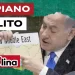 Benjamin Netanhyau mostra la mappa di Israele senza la Palestina. Giacomo Gabellini in primo piano