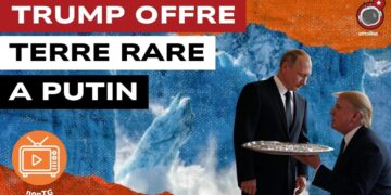 Esplosione in una cava. Donald Trump offre a Vladimir Putin un vassoio di terre rare in primo piano