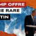 Esplosione in una cava. Donald Trump offre a Vladimir Putin un vassoio di terre rare in primo piano