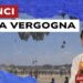 Lancio di viveri con i paracadute a Gaza. Antonio Mazzeo in primo piano