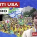 Manifestazione in Brasile. Gianni Fresu in primo piano