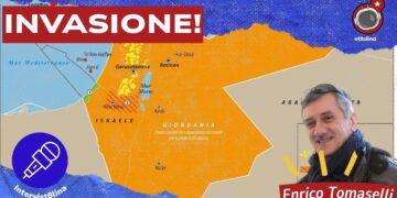 Mappa del Medio Oriente. Enrico Tomaselli in primo piano