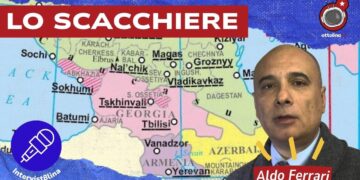 Mappa delle Repubbliche del Caucaso. Aldo Ferrari in primo piano
