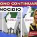 Mappe in sequenza dell'invasione israeliana della Palestina. Elena Basile in primo piano