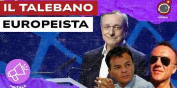 Mario Draghi al meeting di Rimini. Stefano Fassina e Tommaso Nencioni in primo piano