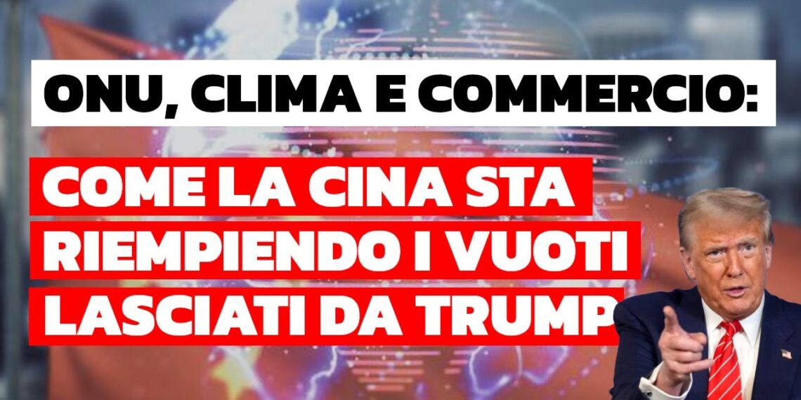 Bandiera cinese. Donald Trump in primo piano