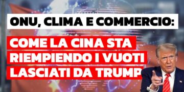 Bandiera cinese. Donald Trump in primo piano