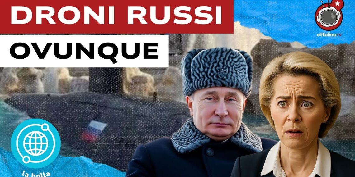 Drone russo. Vladimir Putin e Ursula von der Leyen in primo piano