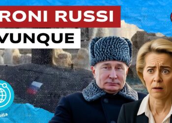 Drone russo. Vladimir Putin e Ursula von der Leyen in primo piano