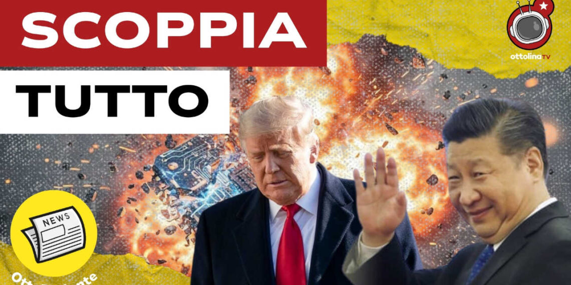 Esplosione. Donald Trump e Xi Jinping in primo piano