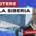 Gasdotto con stalattiti di ghiaccio. Demostenes Floros in primo piano