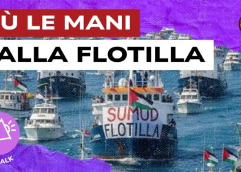 La Global Sumud Flotilla in mare