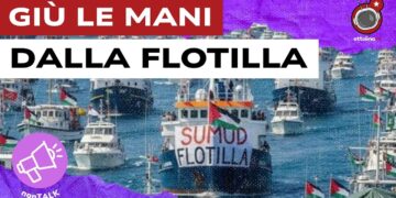 La Global Sumud Flotilla in mare