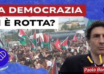 Manifestazione per la Palestina. Paolo Borioni in primo piano