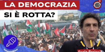Manifestazione per la Palestina. Paolo Borioni in primo piano