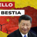 Pale eoliche su sfondo rosso. Xi Jinping e Donald Trump in primo piano