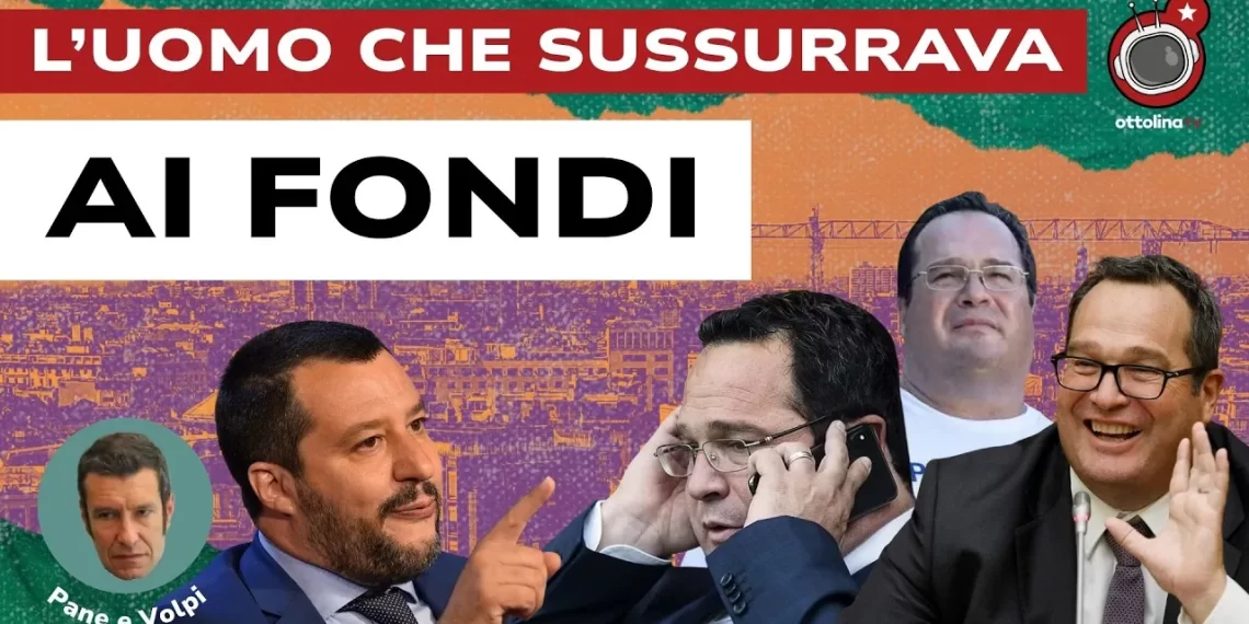 Panorama di Milano. Matteo Salvini e Claudio Durigon in più atteggiamenti in primo piano