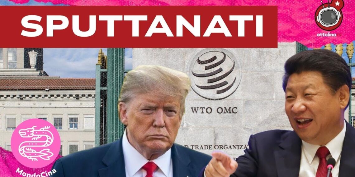 Sede del WTO. Donald Trump e Xi Jinping in primo piano