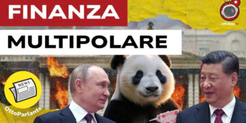 Vladimir Putin, un panda e Xi Jinping