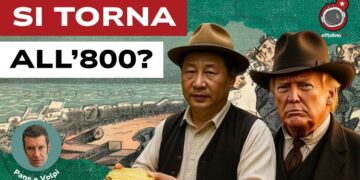 Xi Jinping e Donald Trump in abiti dell'800